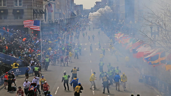 Explosions At 117th Boston Marathon