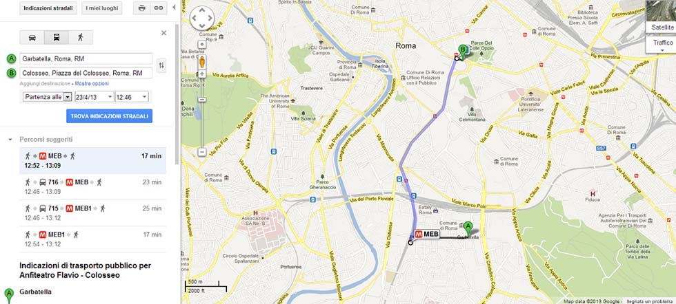 google transit