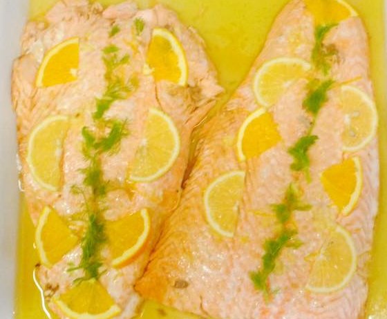 salmone zenzero e limone