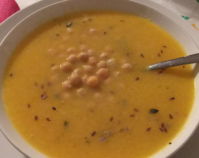 zuppa zucca e ceci